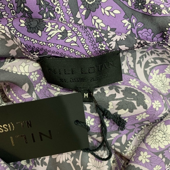 NILI LOTAN Print Silk Slipdress - Picture 7 of 8